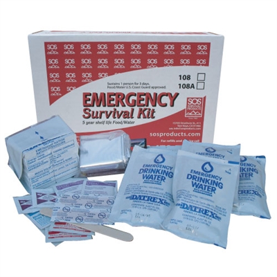 Emergency Survival Kit BOXED is filled with all the supplies you'll need to be prepared in the case of an emergency.