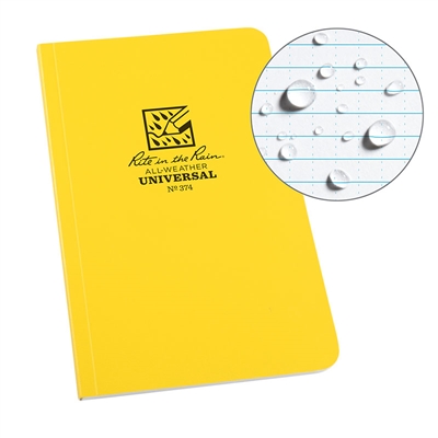 All Weather MEMO Book with Field Flex Cover - Yellow