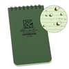 All Weather Top Spiral Notebook 3x5 Green