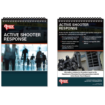 QuickSeries Active Shooter Response Guide Book For Schools & Offices