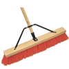 24 in stiff push broom with brace