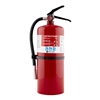 This red rechargeable fire extinguisher is great to have in your home or business