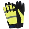 Hi-Vis Mechanics Gloves - Medium