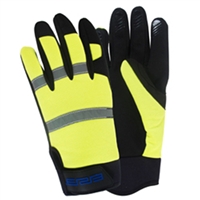 High Visibility Mechanics Gloves Large