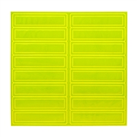 Reflective Adhesive Strips - Lime