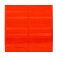 Reflective Adhesive Strips - Red/Orange