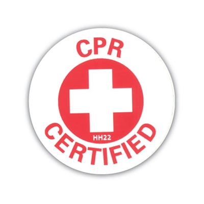 Hard Hat Emblem - CPR Certified