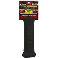 Nylon 550 Paracord - Black 100 ft