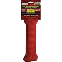 Nylon 550 Paracord Red 100 ft