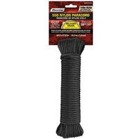 Nylon 550 Paracord Black 50 ft