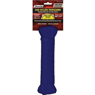 Nylon 550 Paracord Blue 50 ft