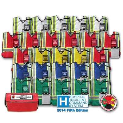 Hospital Incident Command (HICS) 26 Position Vest Kit