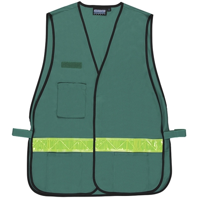 Mesh Vest with Reflective Stripe - Green