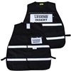 Incident Command Vest with Stripes - Black