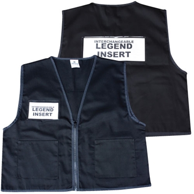 Deluxe ICS Cloth Safety Vest - Black