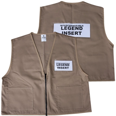 Deluxe ICS Cloth Safety Vest - Tan