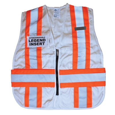 ICS Deluxe Vest with Stripes - White