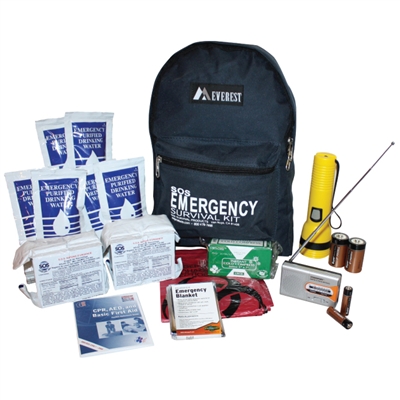 SOS Two-Person Emergency Survival Kit Backpack