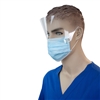 Procedure Mask with Plastic Shield - 25-Pack