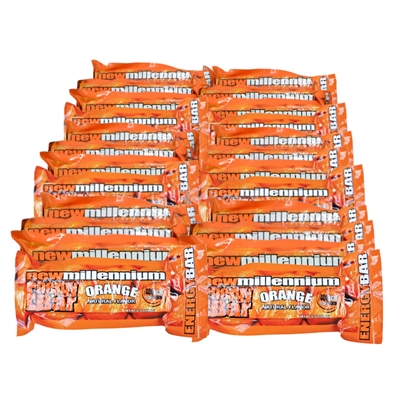 Millennium Energy Bar - Orange - 24-Pack