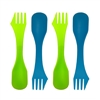 Plastic 3-in-1 Spork - 4 Pack