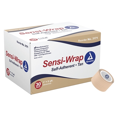 Sensi Wrap Self Adherent Bandage 1 in x 5 yd 30 pack