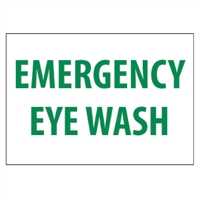 Emergency Eye Wash Sign