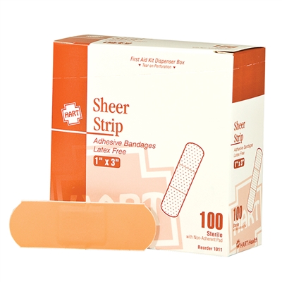 Sheer Plastic Adhesive Bandage 1 X 3