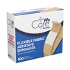 Woven Adhesive Bandages - 3/4" x 3" - 100-Pack