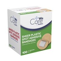 Sheer Spot Adhesive Bandage 7/8 in 100 Pack