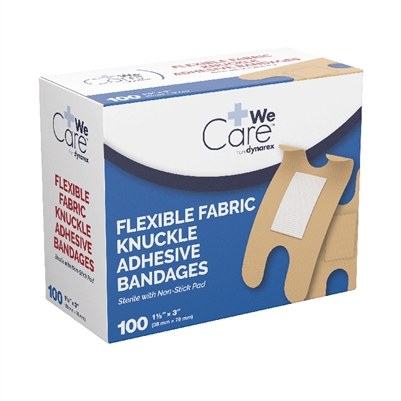 Knuckle Adhesive Fabric Bandage - 100-Pack