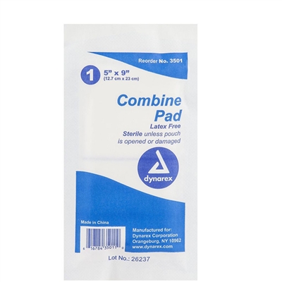 Combine Pad Sterile 5 inx 9 in