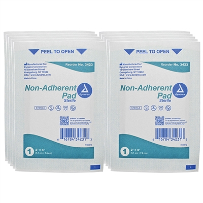 Non-Adherent Pads Sterile 2 in x 3 in 10-Pack