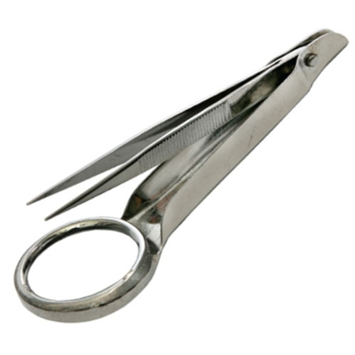 Splinter Forceps with Magnifier