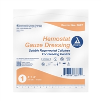 Hemostat Gauze Dressing 4 in x 4 in - Expires 11/23