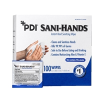 sani hands instant hand sanitizing wipes 100 pack