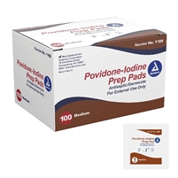 povidone iodine prep pads 100 pack