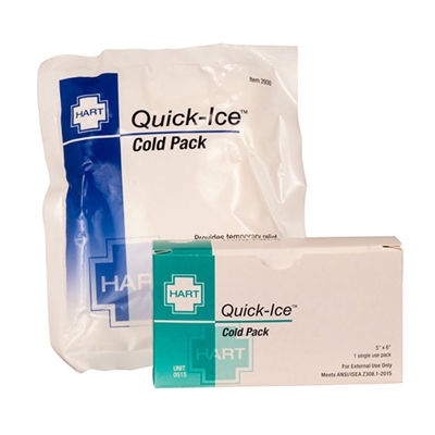 This Instant Cold Pack Simply squeeze and shake for cold. No refrigeration needed. Remains cold for a minimum of 15 minutes.