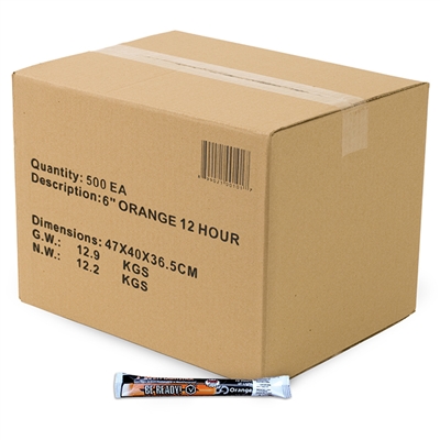 Light Stick 12 Hour Orange Case of 500