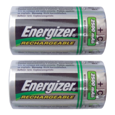 Energizer C Rechargeable Batteries 2 Pack