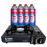 Butane Emergency Stove & Fuel Pack Bundle