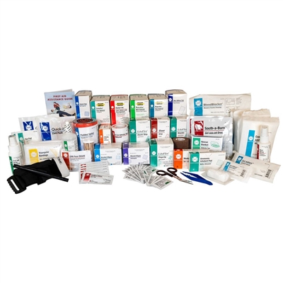 Components of Class B First Aid Kit Refill showing bandages and splints