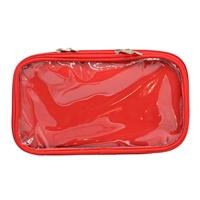 Multi Pocket Accessory Pouch - Red