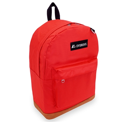 Suede Bottom Backpack Red