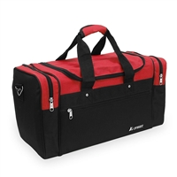 21 in Sport Duffel Bag Red and Black