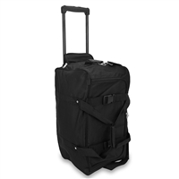 22 in Wheeled Duffel Bag - Black