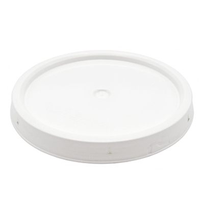 White Tear-Tab Gasketless Plastic Pail Lid