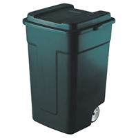 50 Gallon Wheeled Trash Can - Green