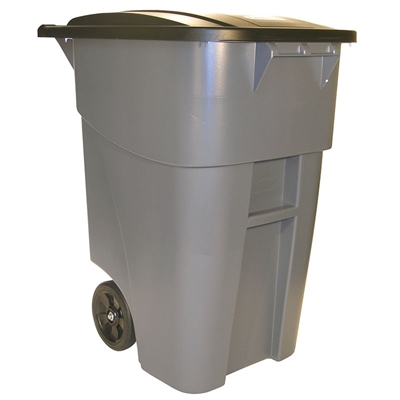 50 Gallon Square Big Wheel Container - Gray